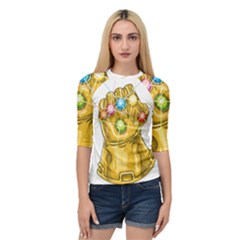 The Infinity Gauntlet Thanos Quarter Sleeve Raglan T-shirt