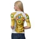 The Infinity Gauntlet Thanos Quarter Sleeve Raglan T-Shirt View2