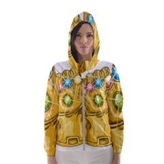 The Infinity Gauntlet Thanos Women s Hooded Windbreaker