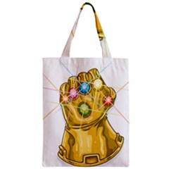 The Infinity Gauntlet Thanos Zipper Classic Tote Bag