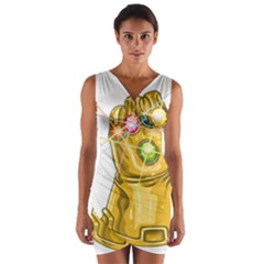 The Infinity Gauntlet Thanos Wrap Front Bodycon Dress