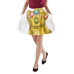 The Infinity Gauntlet Thanos A-line Pocket Skirt