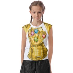 The Infinity Gauntlet Thanos Kids  Raglan Cap Sleeve T-shirt