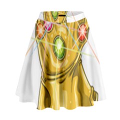 The Infinity Gauntlet Thanos High Waist Skirt by Maspions