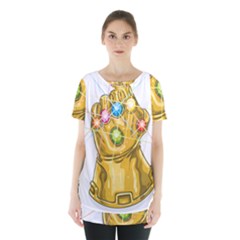 The Infinity Gauntlet Thanos Skirt Hem Sports Top