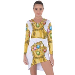 The Infinity Gauntlet Thanos Asymmetric Cut-out Shift Dress