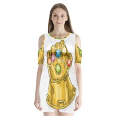 The Infinity Gauntlet Thanos Shoulder Cutout Velvet One Piece