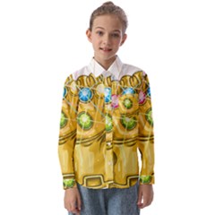 The Infinity Gauntlet Thanos Kids  Long Sleeve Shirt