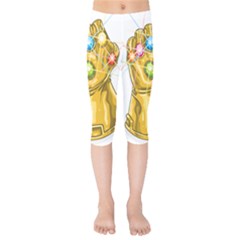 The Infinity Gauntlet Thanos Kids  Capri Leggings 