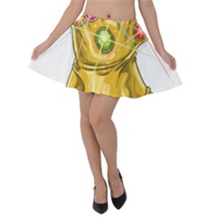 The Infinity Gauntlet Thanos Velvet Skater Skirt