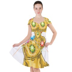 The Infinity Gauntlet Thanos Cap Sleeve Midi Dress