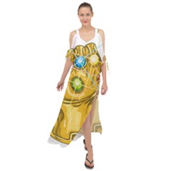 The Infinity Gauntlet Thanos Maxi Chiffon Cover Up Dress