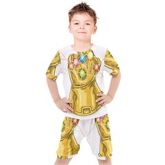 The Infinity Gauntlet Thanos Kids  T-shirt And Shorts Set