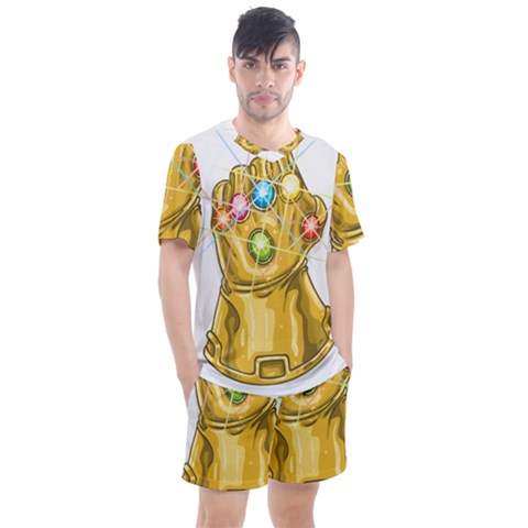 The Infinity Gauntlet Thanos Men s Mesh T-shirt And Shorts Set by Maspions