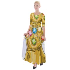 The Infinity Gauntlet Thanos Half Sleeves Maxi Dress