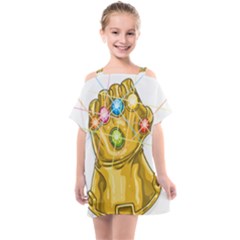 The Infinity Gauntlet Thanos Kids  One Piece Chiffon Dress