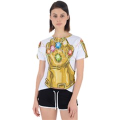 The Infinity Gauntlet Thanos Open Back Sport T-shirt