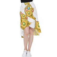 The Infinity Gauntlet Thanos Frill Hi Low Chiffon Skirt