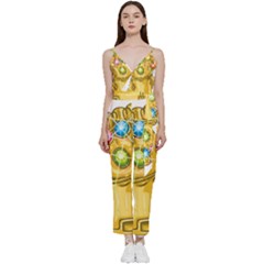 The Infinity Gauntlet Thanos V-neck Camisole Jumpsuit by Maspions