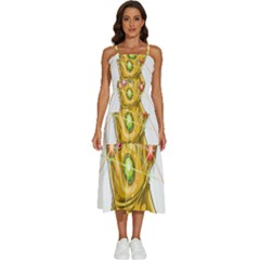 The Infinity Gauntlet Thanos Sleeveless Shoulder Straps Boho Dress