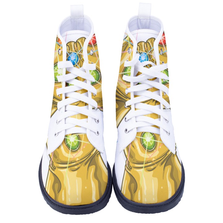 The Infinity Gauntlet Thanos Women s High-Top Canvas Sneakers