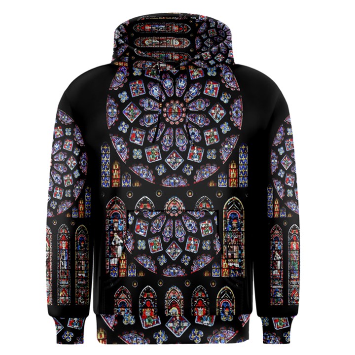 Chartres Cathedral Notre Dame De Paris Stained Glass Men s Core Hoodie