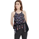 Chartres Cathedral Notre Dame De Paris Stained Glass Flowy Camisole Tank Top View1