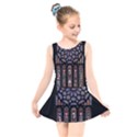 Chartres Cathedral Notre Dame De Paris Stained Glass Kids  Skater Dress Swimsuit View1