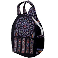 Chartres Cathedral Notre Dame De Paris Stained Glass Travel Backpack