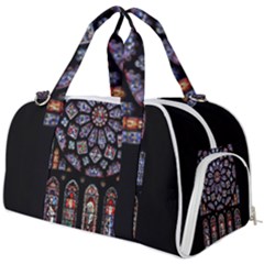 Chartres Cathedral Notre Dame De Paris Stained Glass Burner Gym Duffel Bag