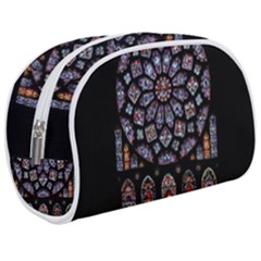 Chartres Cathedral Notre Dame De Paris Stained Glass Make Up Case (medium) by Maspions