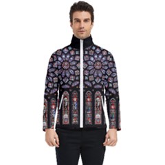 Chartres Cathedral Notre Dame De Paris Stained Glass Men s Bomber Jacket