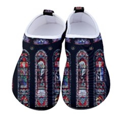 Chartres Cathedral Notre Dame De Paris Stained Glass Men s Sock-style Water Shoes by Maspions