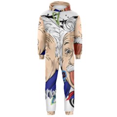 Albert Einstein Physicist Hooded Jumpsuit (men)