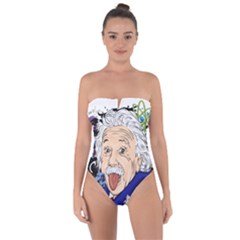 Albert Einstein Physicist Tie Back One Piece Swimsuit