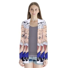 Albert Einstein Physicist Drape Collar Cardigan