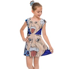 Albert Einstein Physicist Kids  Cap Sleeve Dress