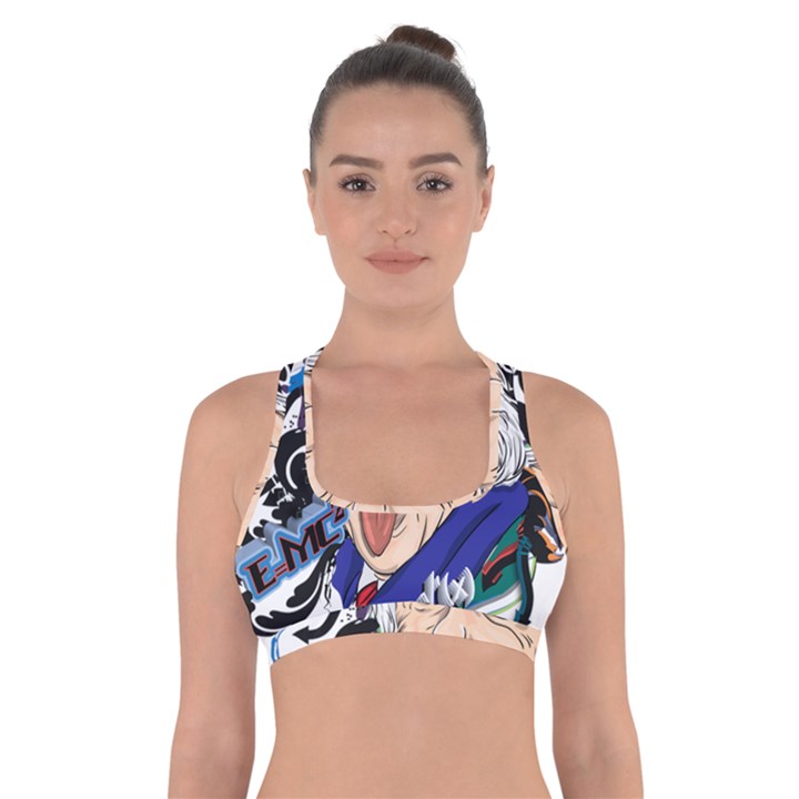 Albert Einstein Physicist Cross Back Sports Bra