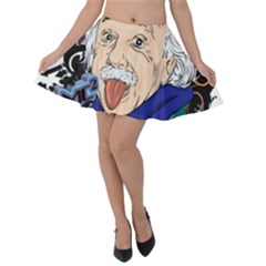 Albert Einstein Physicist Velvet Skater Skirt