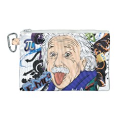 Albert Einstein Physicist Canvas Cosmetic Bag (large)