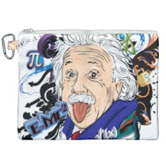 Albert Einstein Physicist Canvas Cosmetic Bag (xxl)