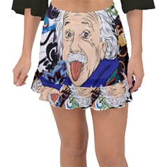 Albert Einstein Physicist Fishtail Mini Chiffon Skirt by Maspions