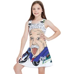 Albert Einstein Physicist Kids  Lightweight Sleeveless Dress