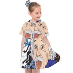 Albert Einstein Physicist Kids  Sailor Dress