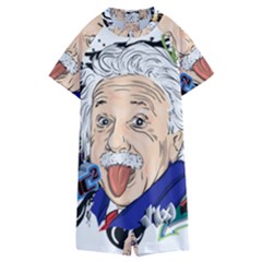 Albert Einstein Physicist Kids  Boyleg Half Suit Swimwear