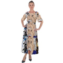 Albert Einstein Physicist Shoulder Straps Boho Maxi Dress 