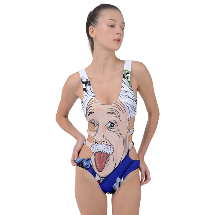 Albert Einstein Physicist Side Cut Out Swimsuit