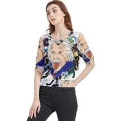 Albert Einstein Physicist Quarter Sleeve Blouse