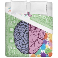 Brain Heart Balance Emotion Duvet Cover Double Side (california King Size)