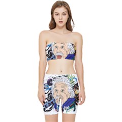 Albert Einstein Physicist Stretch Shorts And Tube Top Set